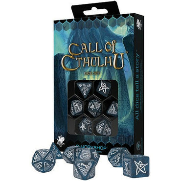 Call of Cthulhu Dice Set - Abyssal & White