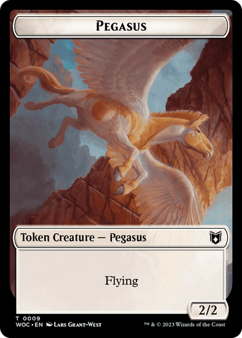 Pirate // Pegasus Double-Sided Token [Wilds of Eldraine Commander Tokens]