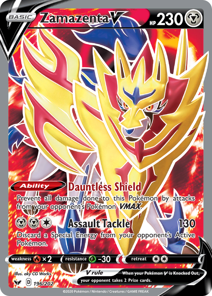 Zamazenta V (196/202) [Sword & Shield: Base Set]