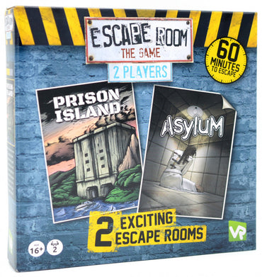 Escape Room the Game 2 Players - Prison Island and Asylum