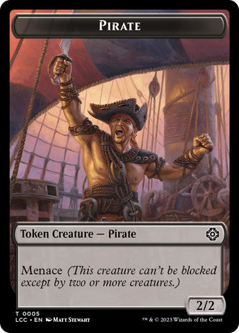 City's Blessing // Pirate (0005) Double-Sided Token [The Lost Caverns of Ixalan Commander Tokens]