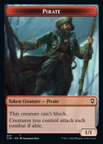 Pirate // Goblin Double-Sided Token [Commander Legends: Battle for Baldur's Gate Tokens]
