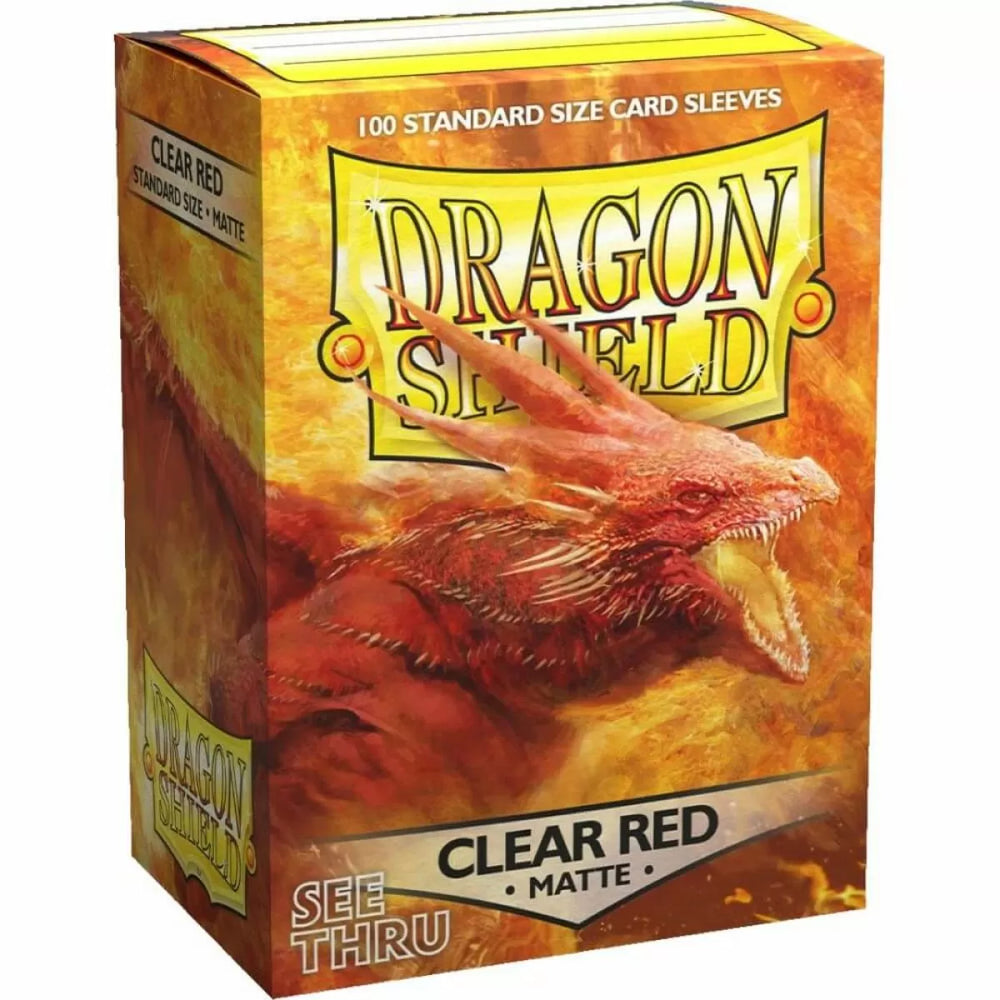 Dragon Shield Matte Sleeves - Clear Red 100ct