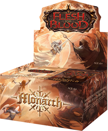 Flesh and Blood Monarch First Edition Booster Box (Shrink wrap tearing on one side)