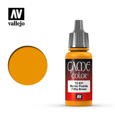 Vallejo 72037 Game Colour Filthy Brown 17 ml Acrylic Paint