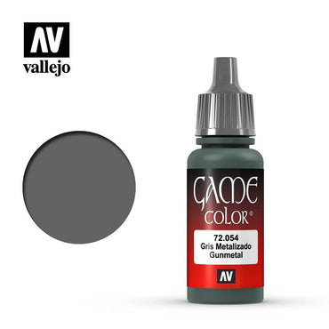 Vallejo 72054 Game Colour Gunmetal Metal 17 ml Acrylic Paint