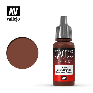 Vallejo 72059 Game Colour Hammered Copper 17 ml Acrylic Paint