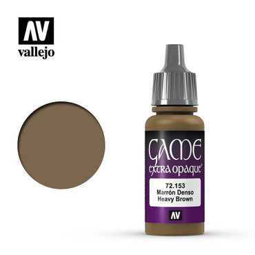 Vallejo 72153 Game Colour Extra Opaque Heavy Brown 17 ml Acrylic Paint