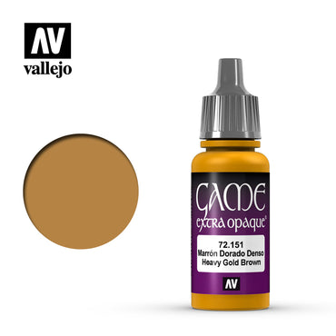 Vallejo 72151 Game Colour Extra Opaque Heavy Goldbrown 17 ml Acrylic Paint