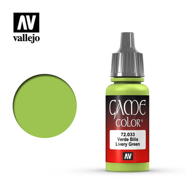 Vallejo 72033 Game Colour Livery Green 17 ml Acrylic Paint