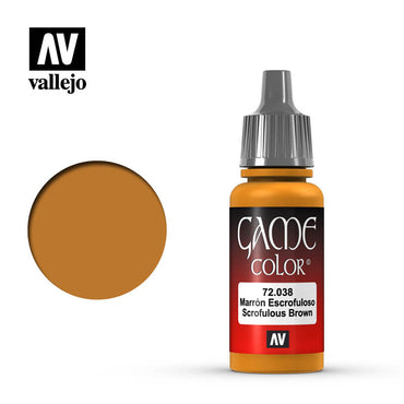 Vallejo 72038 Game Colour Scrofulous Brown 17 ml Acrylic Paint