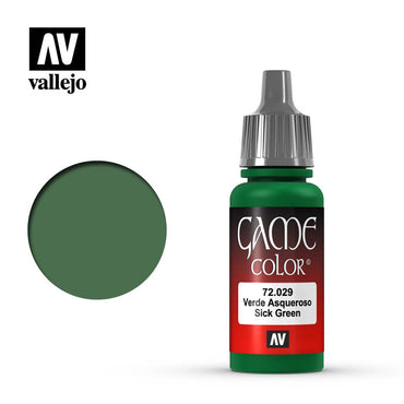Vallejo 72029 Game Colour Sick Green 17 ml Acrylic Paint