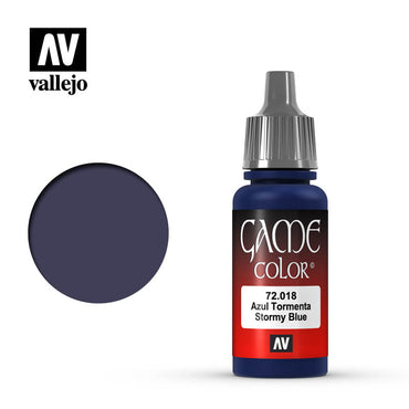 Vallejo 72018 Game Colour Stormy Blue 17 ml Acrylic Paint