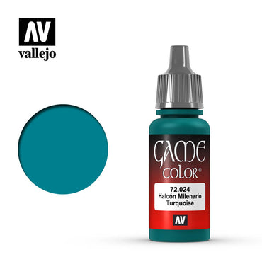 Vallejo 72024 Game Colour Turquoise 17 ml Acrylic Paint