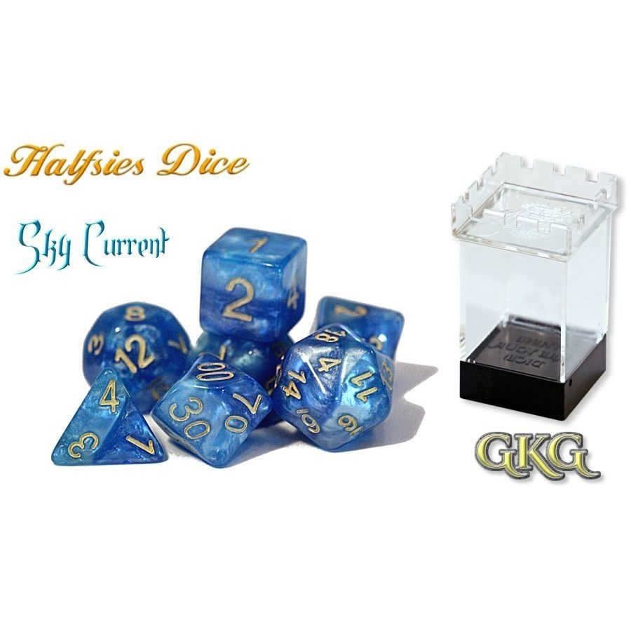 Halfsies Dice: Sky Current 7 Die Set