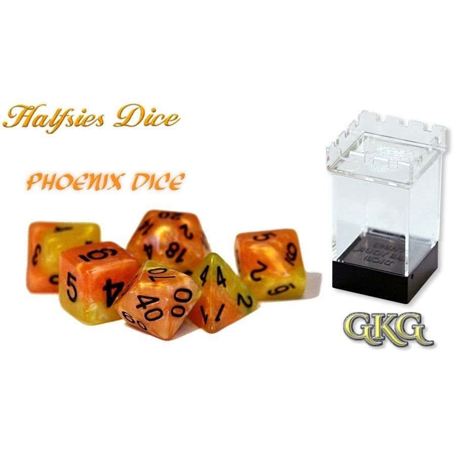 Halfsies Dice: Phoenix Dice 7 Die Set