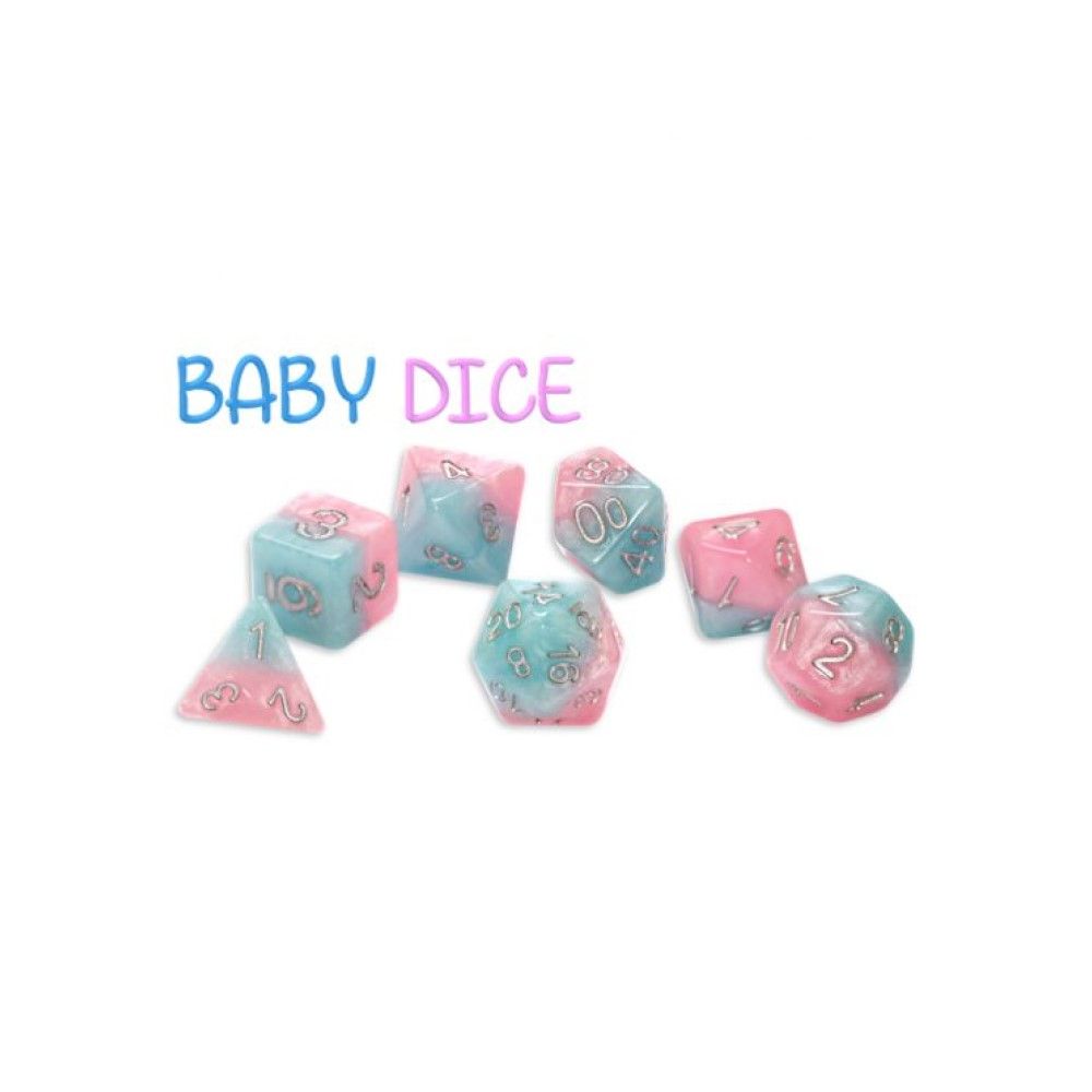 Halfsies Dice: Baby 7 Die Set