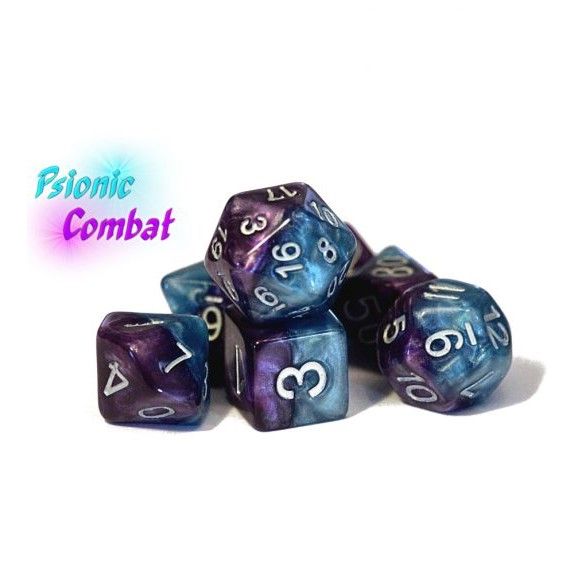 Halfsies Dice: Psionic Combat 7 Die Set
