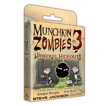 Munchkin Zombies 3 Hideous Hideouts Expansion