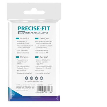 Ultimate Guard Precise-Fit Resealable Japanese Size Sleeves 100ct