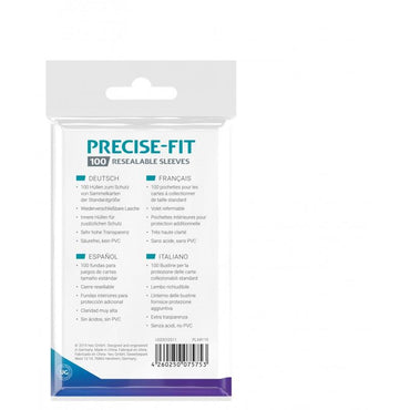 Ultimate Guard Precise-Fit Resealable Sleeves Standard Size 100ct