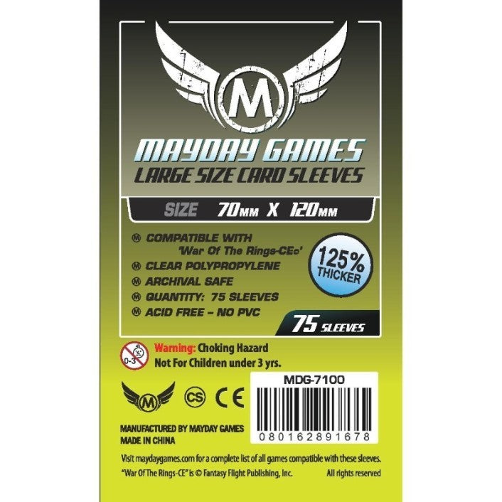 Mayday Standard Sleeves (Pack of 75) - 70mm x 120mm