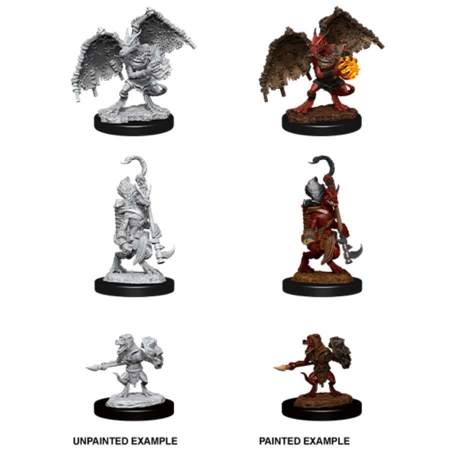 D&D Nolzurs Marvelous Unpainted Miniatures Kobold Inventor, Dragonshield & Sorcerer
