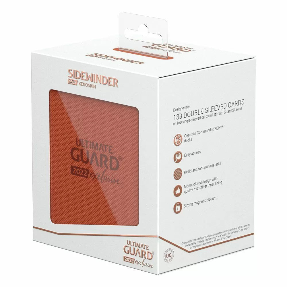 Ultimate Guard Sidewinder 133+ Xenoskin 2022 Exclusive Dark Orange Deck Box